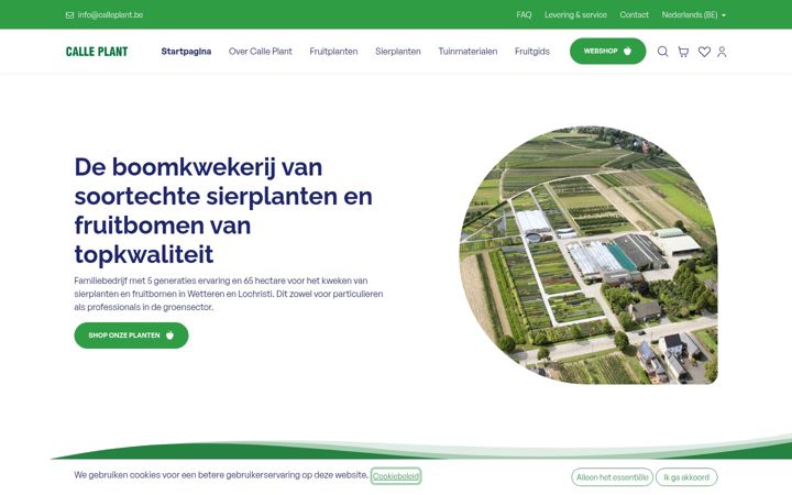 Screenshot of calleplant.be
