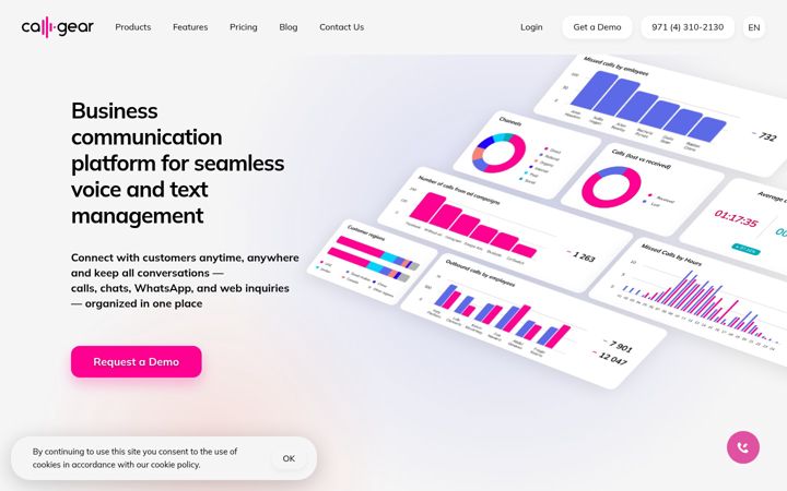 Screenshot of callgear.com