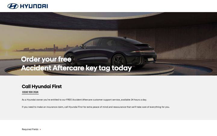 Screenshot of callhyundaifirst.co.uk