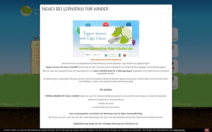 Screenshot of calli-clever.com
