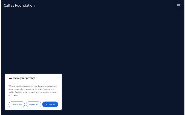 Screenshot di callias-foundation.org