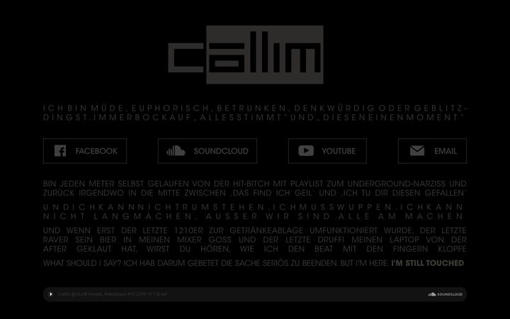 Screenshot of callim.de