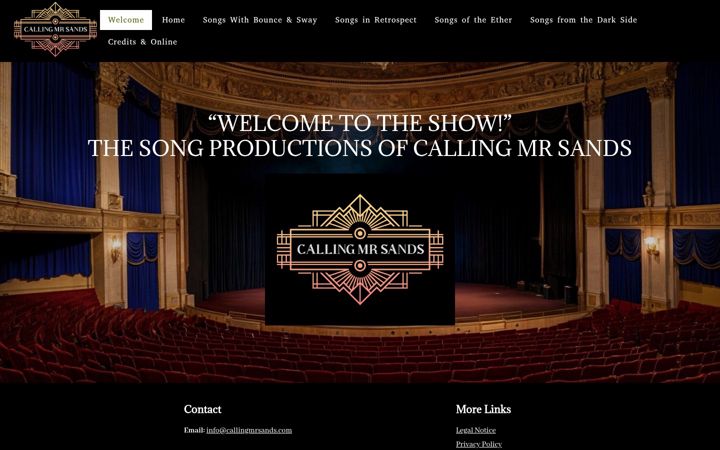 Screenshot of callingmrsands.com