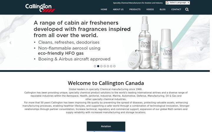 Screenshot of callington.ca