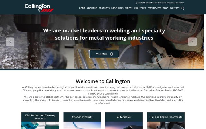 Screenshot of callington.com