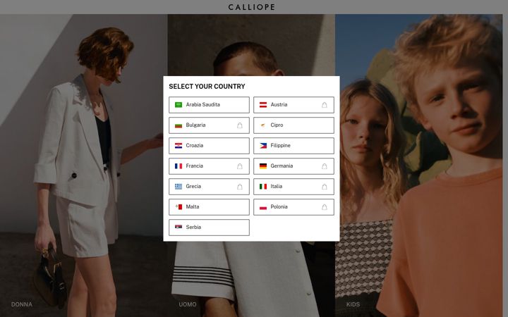 Screenshot of calliope.style