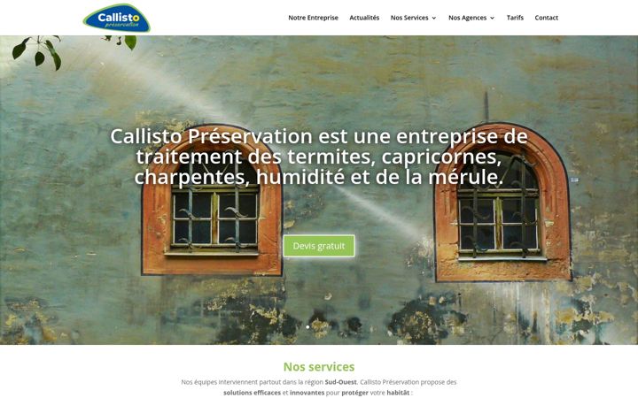 Screenshot di callisto-preservation.fr