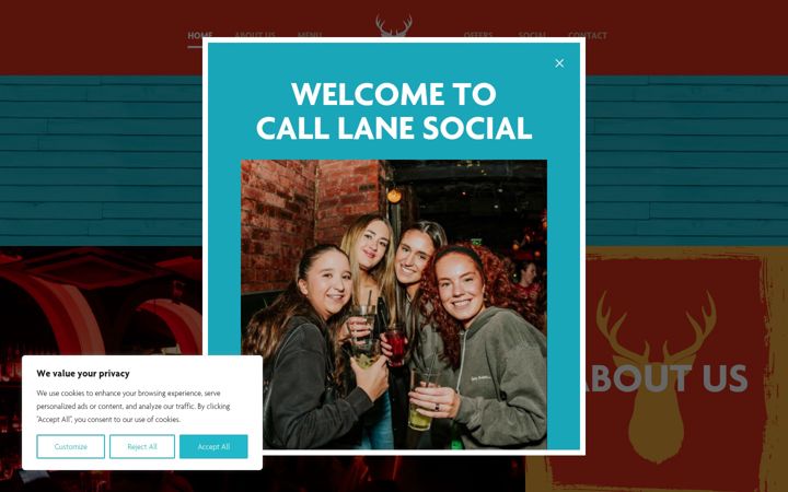 Screenshot of calllanesocial.co.uk