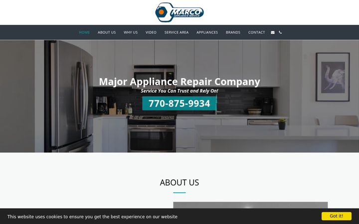 Screenshot of callmarcollc.com