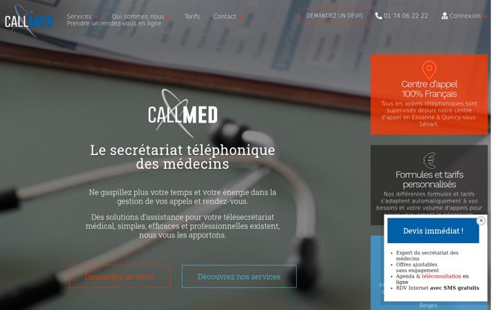 Screenshot of callmed-france.com