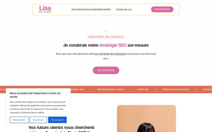 Screenshot of callmeseo.fr