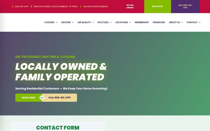 Screenshot of callonthedouble.com