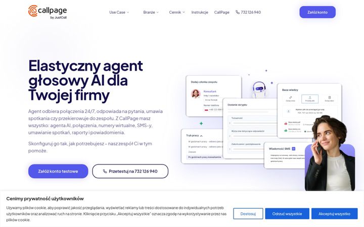 Screenshot of callpage.ai