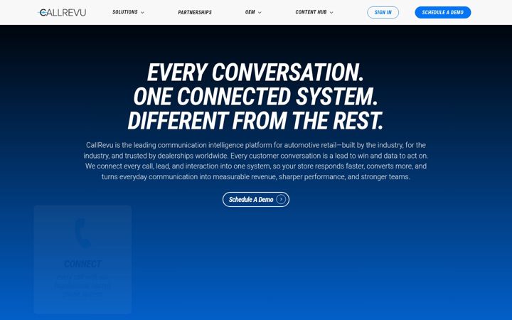 Screenshot of callrevu.com