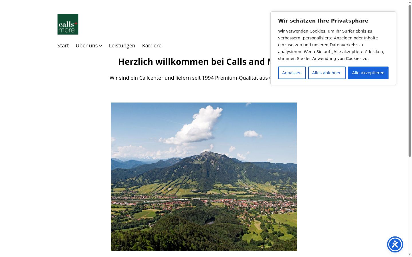 Screenshot tal-banner tal-kunsens muri qabel kwalunkwe interazzjoni