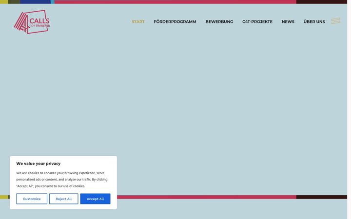 Screenshot του callsfortransfer.de