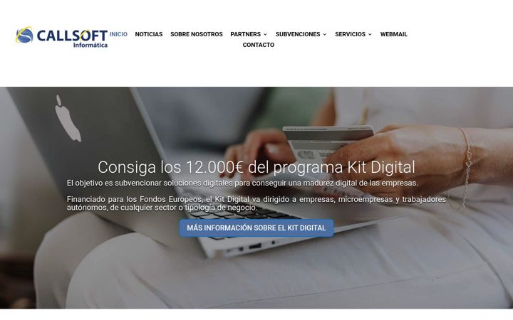 Captura de pantalla de callsoft.es