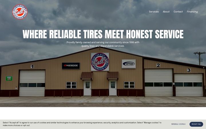 Screenshot of callsservicellc.com
