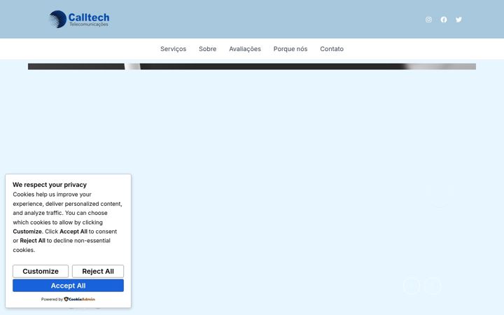 Screenshot of calltech.com.br