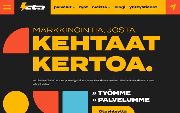 Screenshot of calltoaction.fi