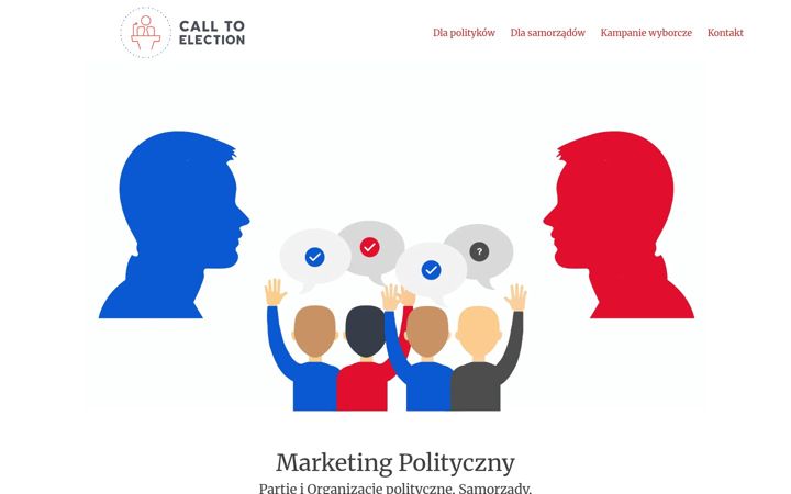 Screenshot of calltoelection.pl