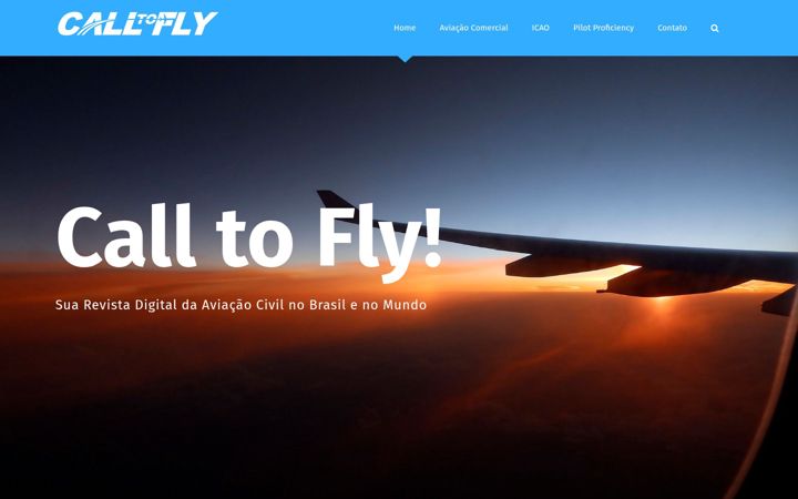 Screenshot of calltofly.com.br