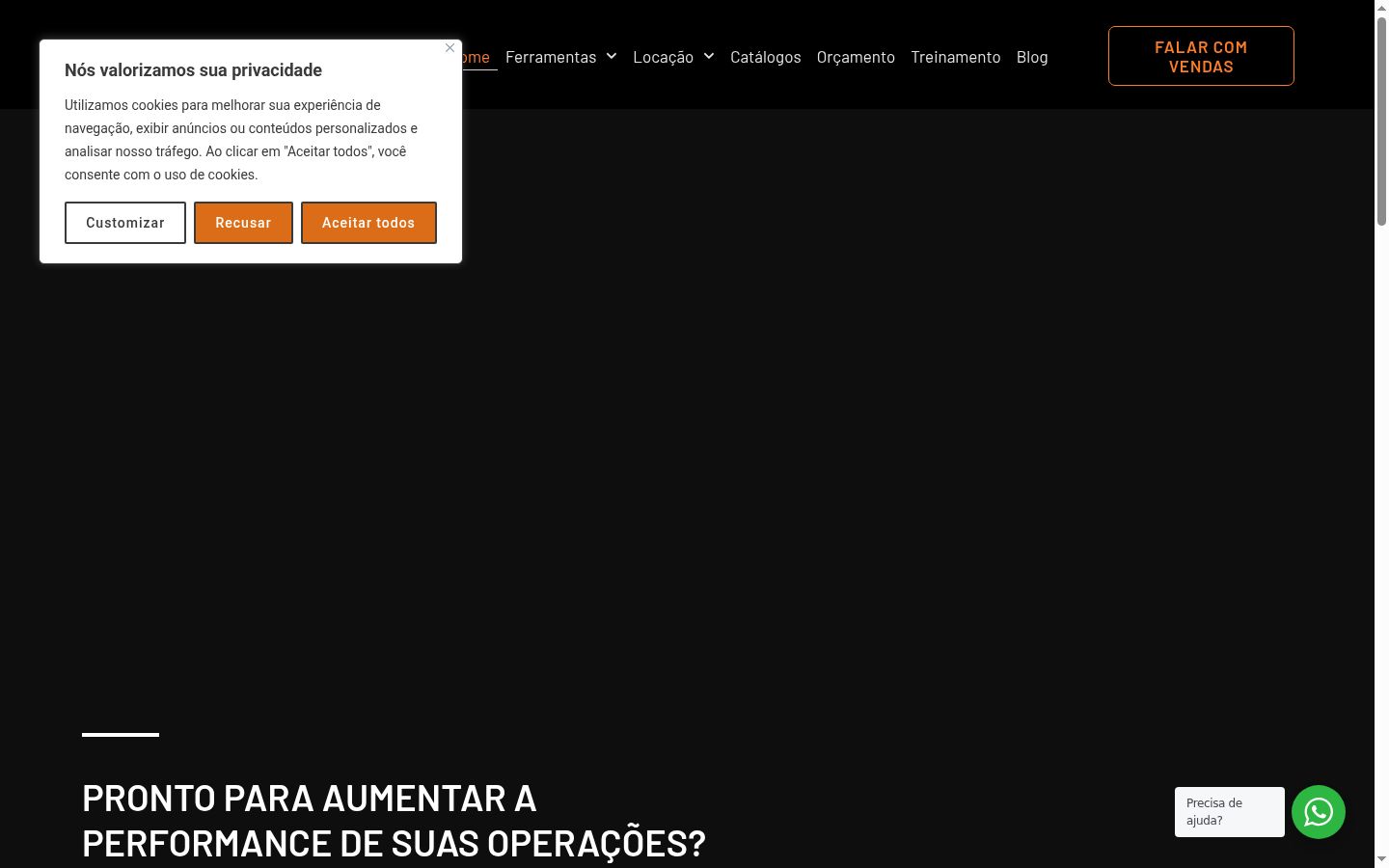 Snimka zaslona bannera za privolu prikazanog prije bilo kakve interakcije