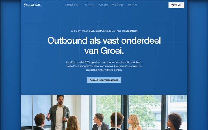 Screenshot of calltraders.nl
