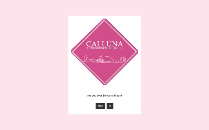 Screenshot of calluna-gin.de