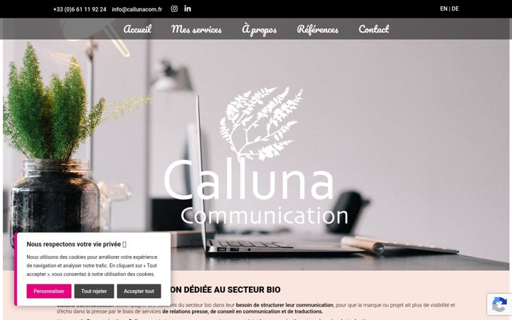 Screenshot di callunacom.fr