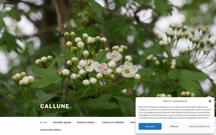 Screenshot di callunedemillevaches.fr