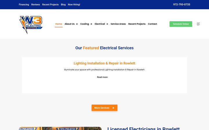 Screenshot of callw3.com