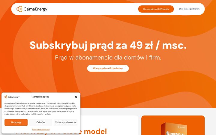 Screenshot of calma-energy.pl