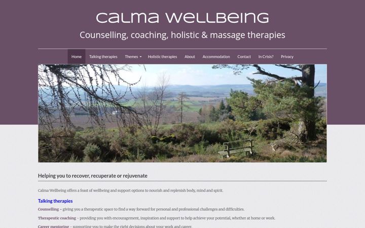 Screenshot of calma.co.uk