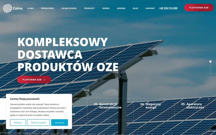 Képernyőkép: calma.pl