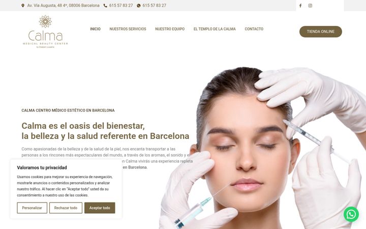 Screenshot of calmabarcelona.com