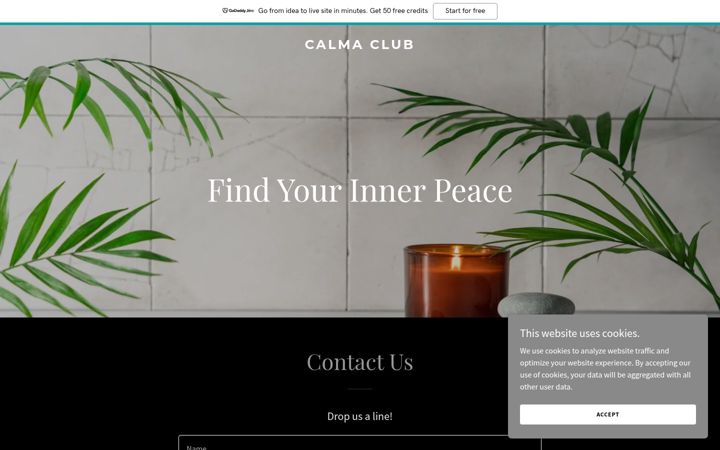 Screenshot of calmaclub.com