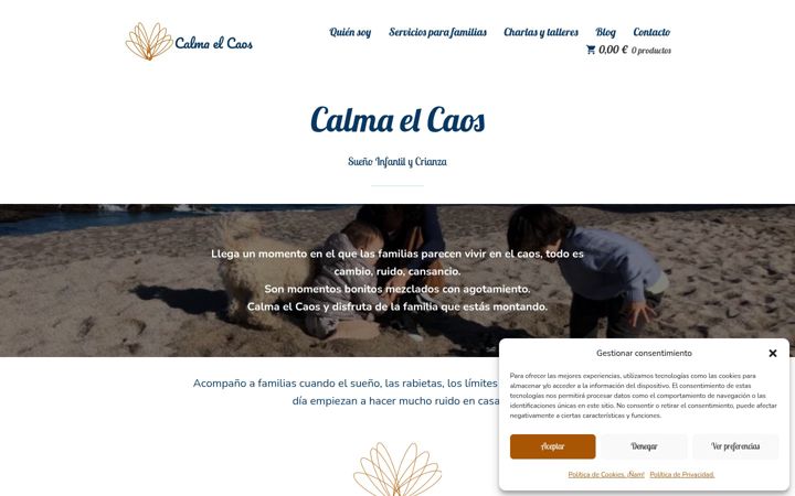 Screenshot of calmaelcaos.es