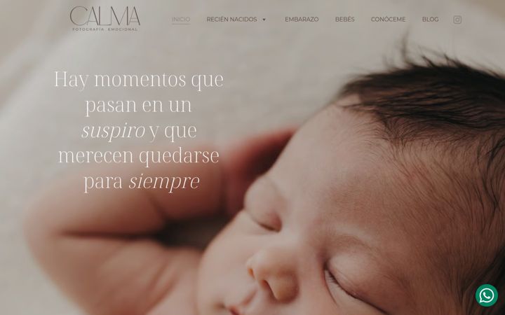 Screenshot of calmafotografia.com