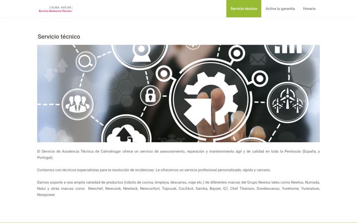 Screenshot of calmahogar.com