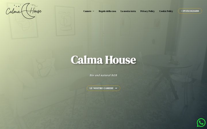 Snímek obrazovky calmahouse.it