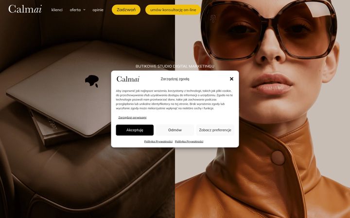 Screenshot of calmai.pl