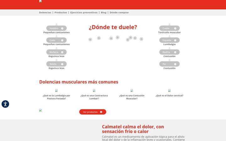 Kuvakaappaus sivustosta calmatel.com