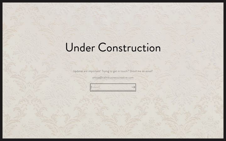 Screenshot of calmbusinesscreative.com