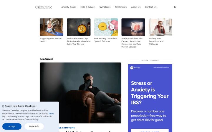 Screenshot of calmclinic.com