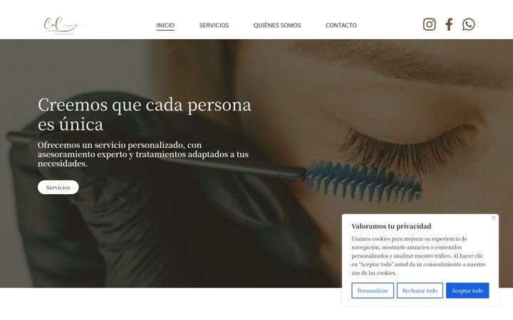 Screenshot of calmecentro.com