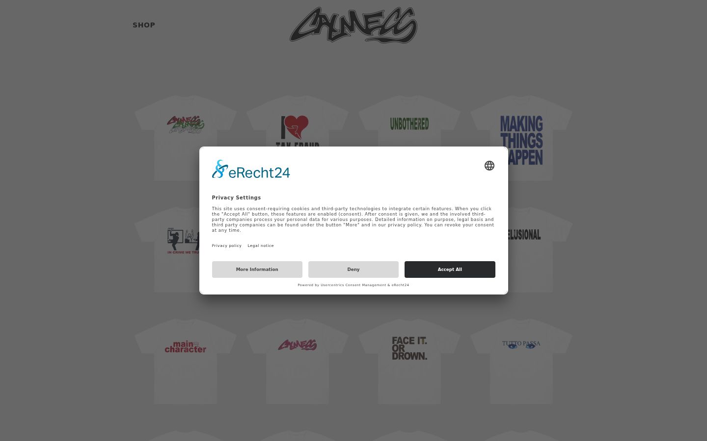 Screenshot tal-banner tal-kunsens muri qabel kwalunkwe interazzjoni