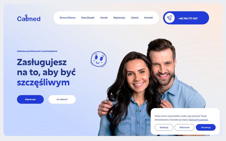 Screenshot of calmed.pl