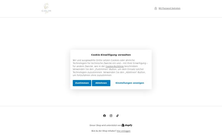 Screenshot of calmgreen.de