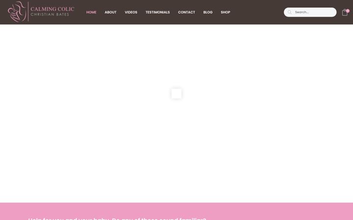 Screenshot of calmingcolic.com